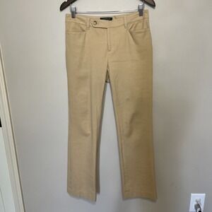 Lauren‎ Ralph Lauren Adelle Straight Leg Khaki Dress Pants Sz 6 Petite Office
